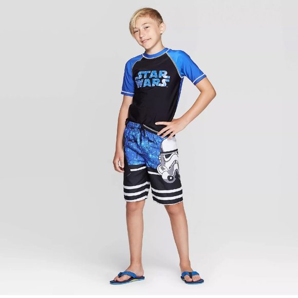 Star Wars Other - Boys' Star Wars Swim Shirt (M)